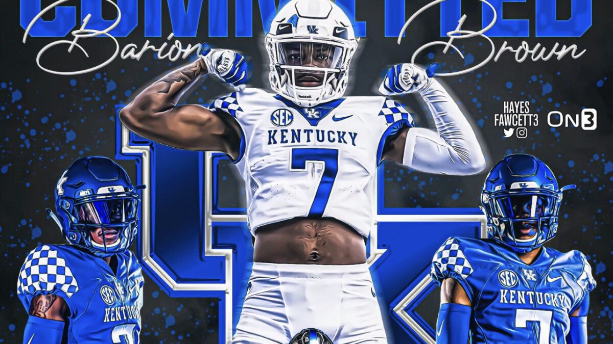 WR Barion Brown is on the On3 - Kentucky Football