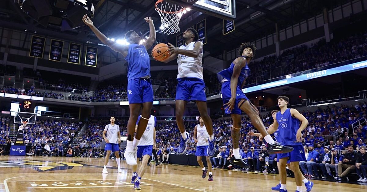 Watch Highlights of the Kentucky Basketball BlueWhite Game Go Big