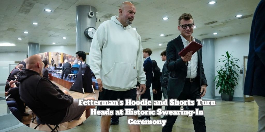 Fetterman’s Hoodie and Shorts Turn Heads at Historic Swearing-In Ceremony