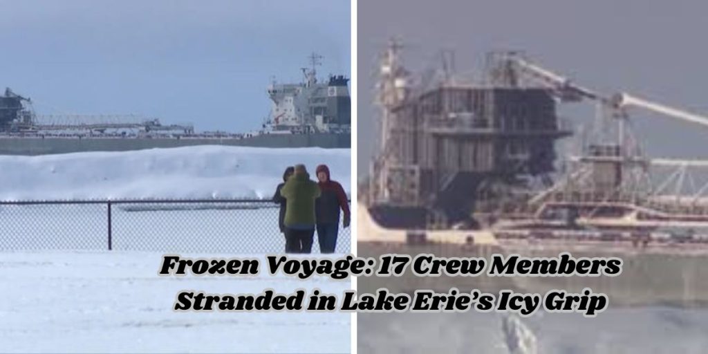 Frozen Voyage: 17 Crew Members Stranded in Lake Erie’s Icy Grip