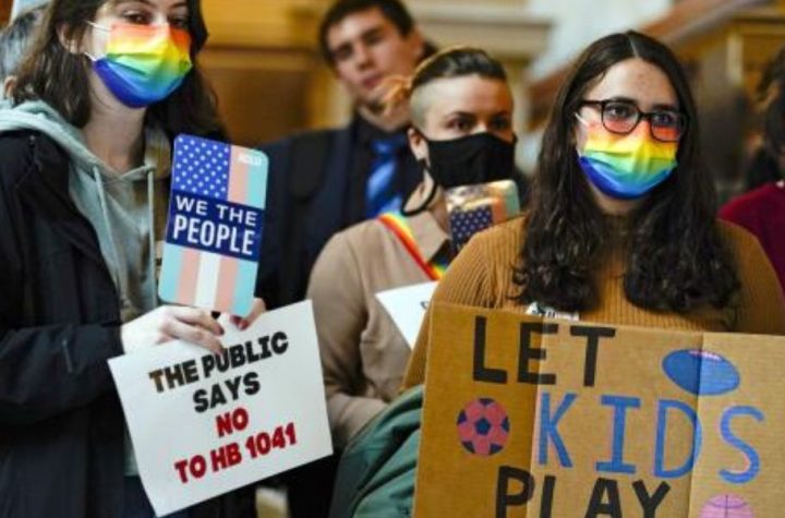 Indiana Statehouse Hosts Hundreds of LGBTQ+ Protesters With Bold Stand 'We Won’t Go Back!