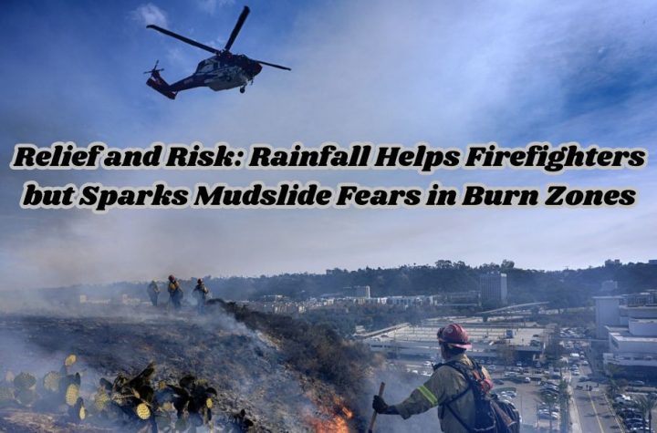 Relief and Risk: Rainfall Helps Firefighters but Sparks Mudslide Fears in Burn Zones