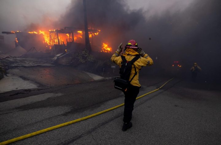 Firefighters battling LA fires as rain expected to come soon