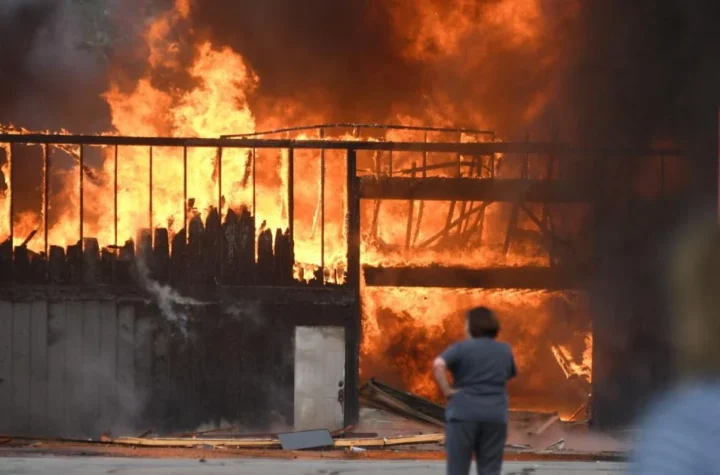 Heavy Fire Damage at Dollar General Store in Austin, Indiana