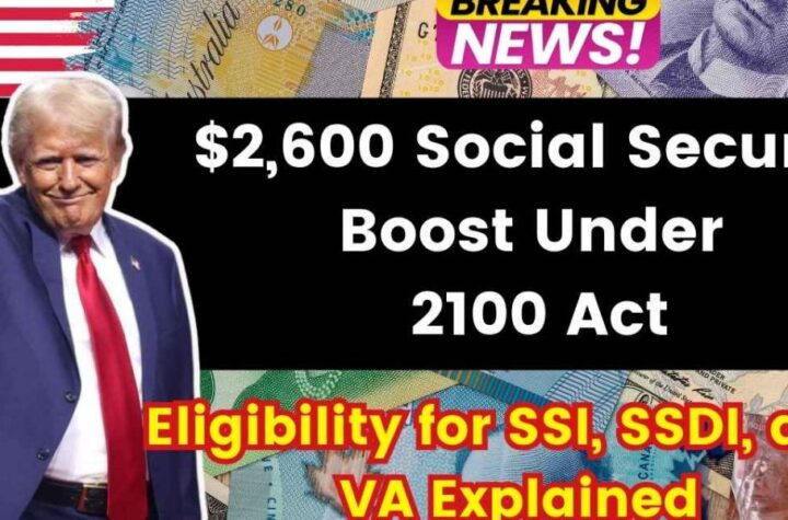 Social Security 2100 Act $2,600 Monthly Increase for SSI, SSDI, and VA Set for 2025