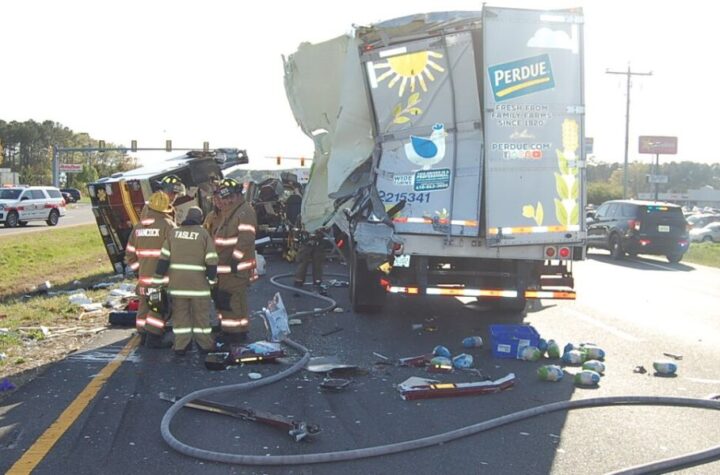 Ambulance Flips After Colliding With Tractor-trailer in Virginia, 3 Injured
