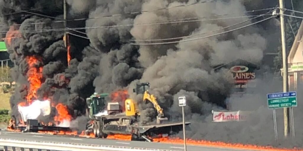 Driver Saved From Burning Vehicle After Crash on Berlin Turnpike in Wethersfield, Authorities Say