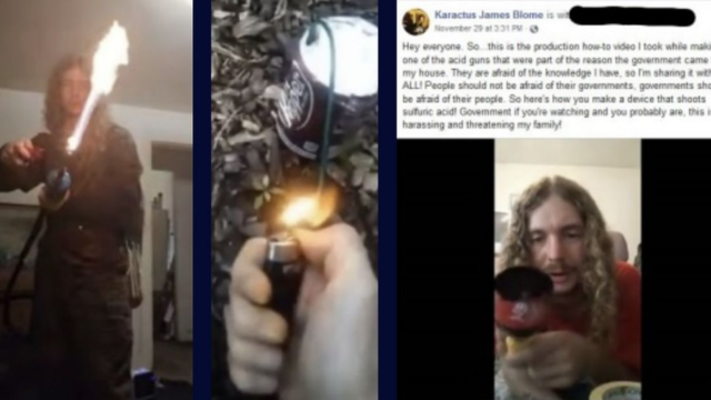 Man Armed with Acid-Shooting Gun and Flamethrower Enters Court Plea