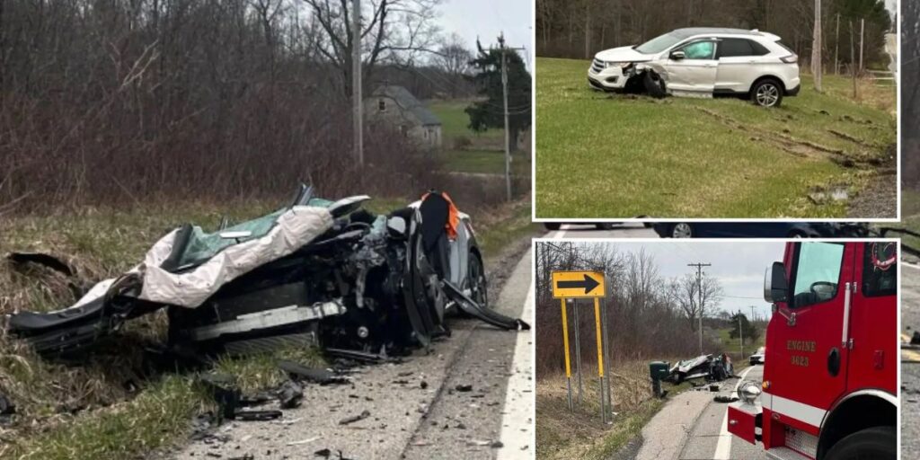 Ohio Driver Dropped Doughnut, Caused 3-car Crash That Flattened Vehicle, Officials Say