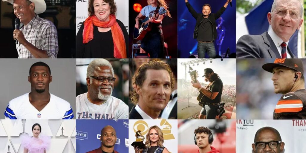 Famous People from Texas Celebrities and Icons Born in the Lone Star State